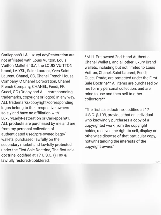 Authentic Pre-owned Yves Saint Laurent Envelope Compact Wallet - Picture 15 of 15